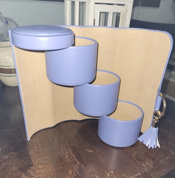 Vlando Purple Travel Jewelry Organizer with Tassel. - Picture 2 of 5